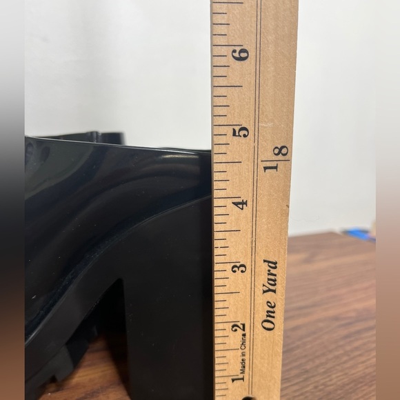 MELISSA PANAPANA MULE Black 90s Platform Office Siren Rachel Green size 5 - Picture 14 of 15